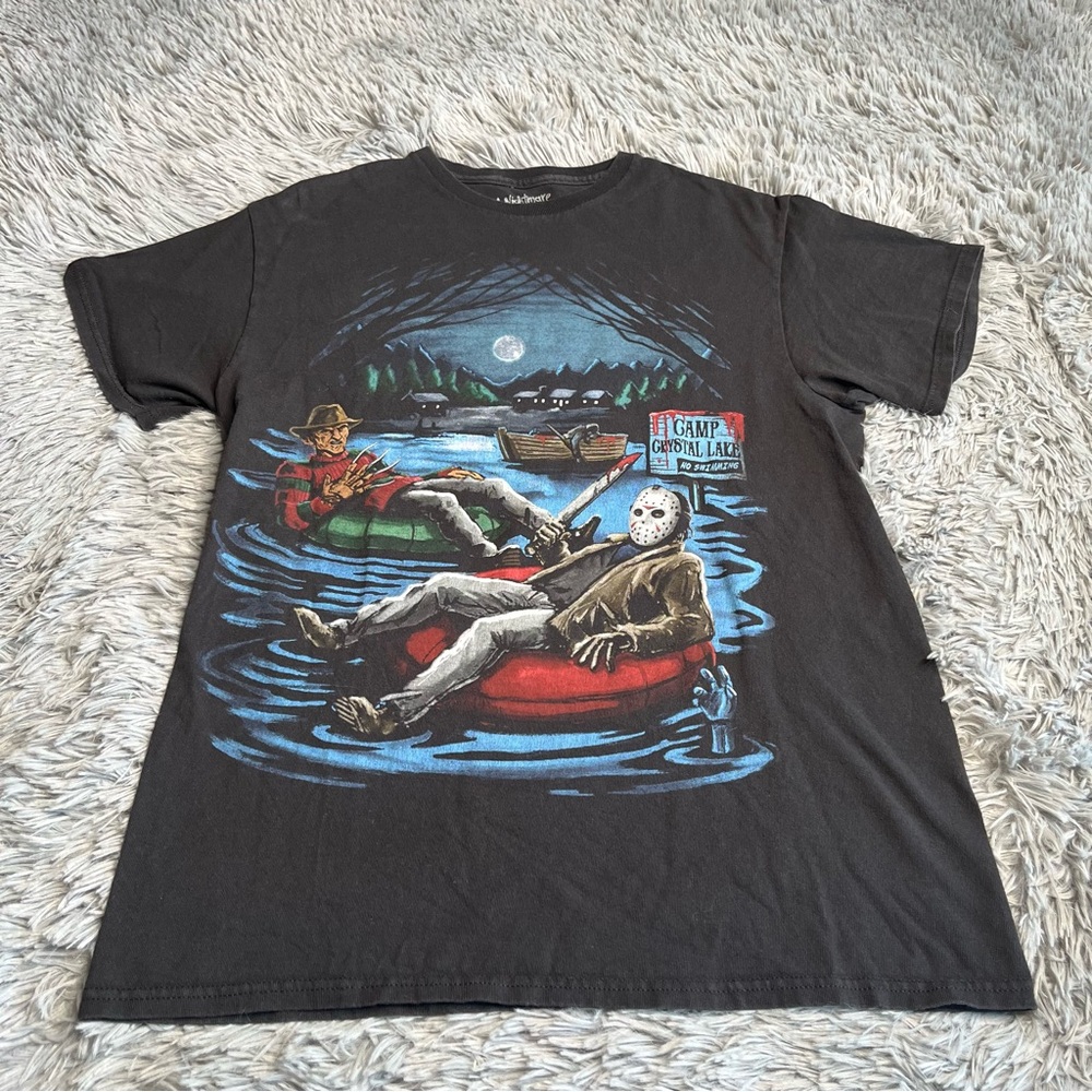 Nightmare on Elm Street Tshirt Mens Medium Unisex Freddy Jason Vorhees Graphic